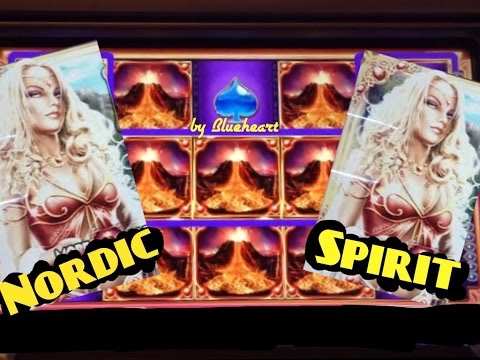 NORDIC SPIRIT slot machine HUGE BONUS WIN! (2 videos)