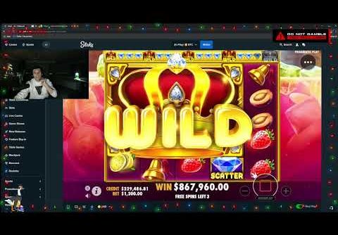 BIG WIN ! Trainwreckstv HIT 1.7M ON JUICY FRUITS ! TRAINWRECKSTV BIG WINS ! INSANE WIN ! CASINO!!!