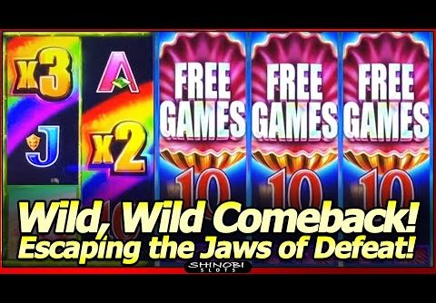 Wild, Wild Pearl Slot Machine – Comeback Free Spins Bonus, Escaping the Jaws of Defeat!