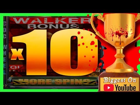BIGGEST WIN on Youtube on WALKING DEAD Slot Machine🏚CDC BONUS W/ SDGuy1234