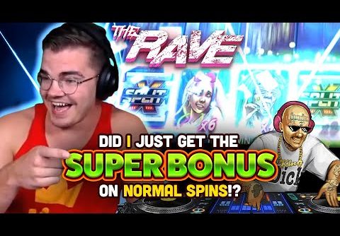 Super Bonus Big Win on The Rave! (Nolimit City NEW SLOT)