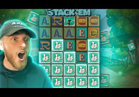 INSANE TOP SYMBOL SCREEN PAYS CRAZY ON STACK EM SLOT (MEGA WIN)