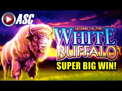 *SUPER BIG WIN!* LEGEND OF THE WHITE BUFFALO | Slot Machine Bonus (Cadillac Jack / AGS)