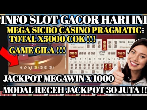 ⏭️SLOT GACOR HARI INI # CARA BERMAIN MEGA SICBO CASINO PRAGMATIC  MODAL RECEH JACKPOT 30 JUTA