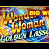 BIG WIN SESSION! Wonder Woman Golden Lasso Slot – $10/SPIN BONUSES!