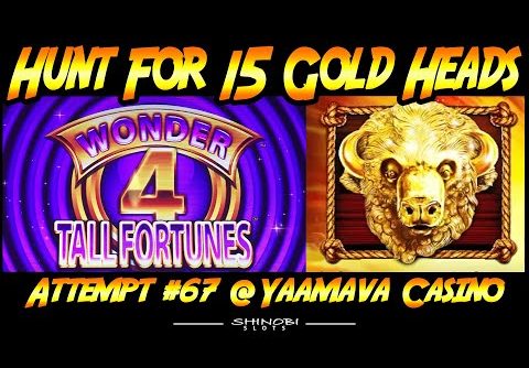 Hunt For 15 Gold Heads Ep. #67! Can I Finally Trigger Super Free Games in Wonder 4 Tall Fortunes?