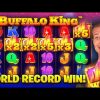 INSANE WORLD RECORD HIT ON BUFFALO KING SLOT!