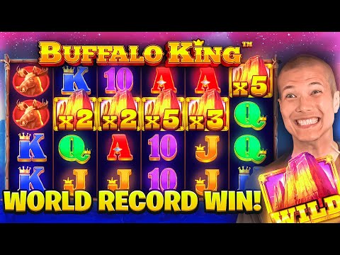 INSANE WORLD RECORD HIT ON BUFFALO KING SLOT!