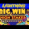 BIG WIN ON HIGH STAKES LIGHTNING LINK SLOT MACHINE