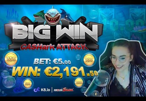 MEGA WIN AT RAZOR SHARK SLOTS| K8