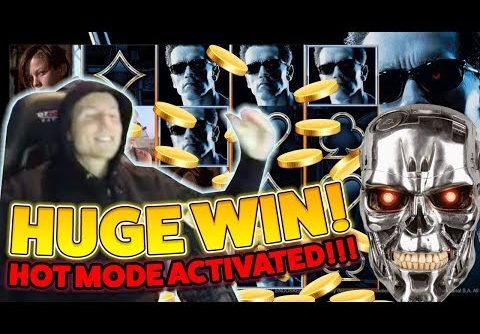 HOT MODE!! TERMINATOR SLOT GIVES BIG WIN!!!