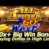 BIG WIN Bonus! All Aboard Go West Slot Machine – Playing Dimes In The High Limit Room at Yaamava!
