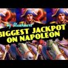 **BIGGEST ON YOUTUBE** Napoleon & Josephine slot machine HUGE JACKPOT WIN!(#10)