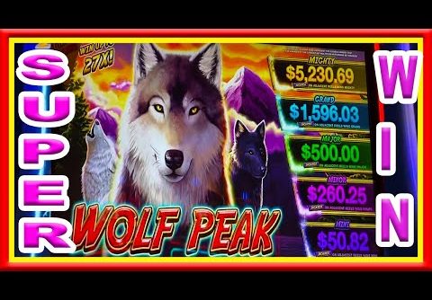 ** SUPER BIG WIN ** WOLF PEAK ** PROGRESSIVE  ** SLOT LOVER **