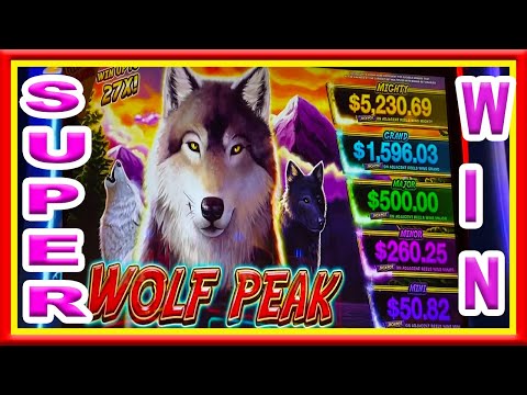 ** SUPER BIG WIN ** WOLF PEAK ** PROGRESSIVE  ** SLOT LOVER **