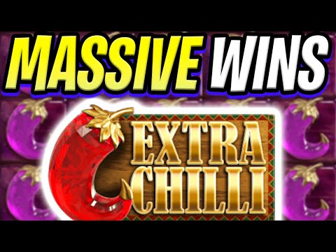 EXTRA CHILLI SLOT MAX SPINS & MEGA BIG WINS OMG *** MUST SEE ***