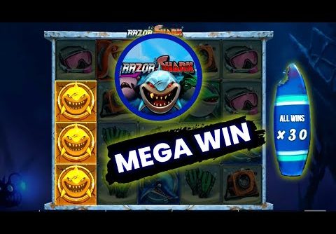 MEGA WIN On Razor Shark | Push Gaming Slot ($0.10 Bet)