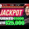 $900 to $25,000 CASINO CRAZY RUN ON THE SLOTS
