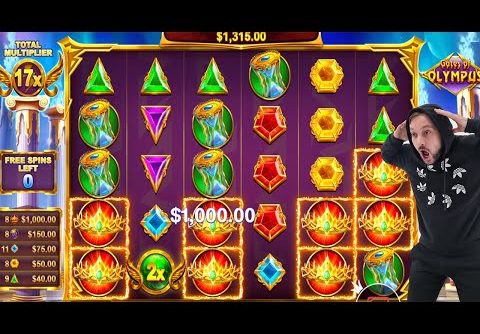 GATES OF OLYMPUS HIT ONE MORE TIME CROWNS BIG MULTIPLIER BIG WINS CASINO SLOT