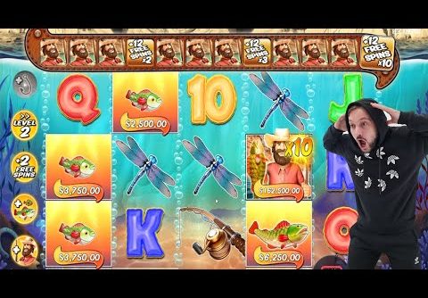 BIG BASS SPLASH – WORLD RECORD – HUGE WIN CASINO x10 MULTIPLER with 12 FREE SPINS SLOT ONLINE