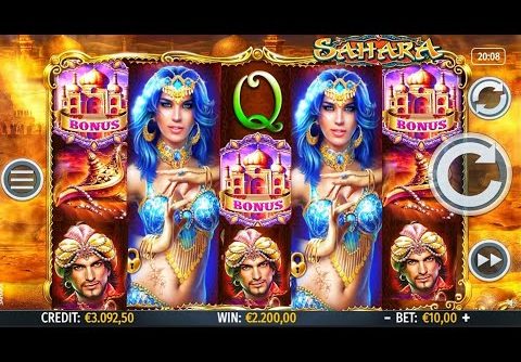 Slot BAR Sahara Online Macchinette Italia BIG WIN bet 10€-20€