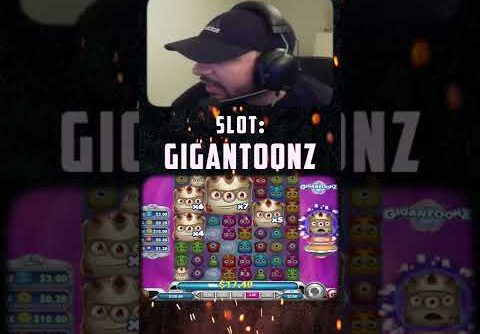 RECORD WIN FROM 2000X+  CasinoGeeks Gigantoonz slot #Shorts