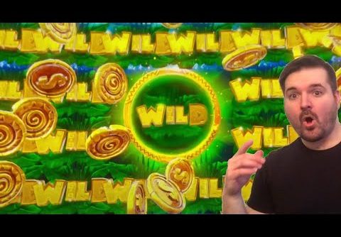 HUGE WIN On Jumanji Slot Machine! 💥😱💥 FULL SCREEN OF WILD SYMBOL!