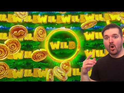 HUGE WIN On Jumanji Slot Machine! 💥😱💥 FULL SCREEN OF WILD SYMBOL!