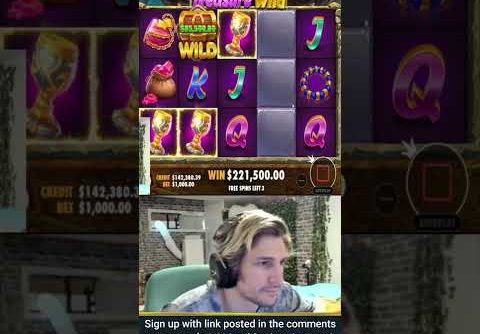 XQC GETS RECORD WIN ON MAGIC CAULDRON SLOTS Play link in bio