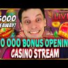 SLOTS LIVE 🔴 BIG €10 000 BONUS HUNT! Casino Stream Big Wins with mrBigSpin