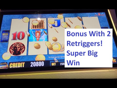 Bonus Super Big Win on one Hot Machine!! Wings Over Olympus