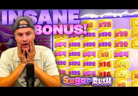 INSANE BONUS ON SUGAR RUSH SLOT! Mega Big Win Highlight