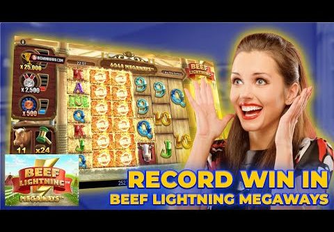 Beef Lightning Megaways Slot Record Win