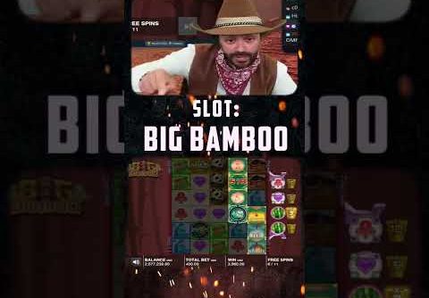 Mega Coin  Roshtein Big Win  Big Bamboo slot #Shorts