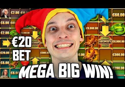 MY BIGGEST WIN on MAGIC MONEY MAZE SLOT🔥 20 EURO STAKE!