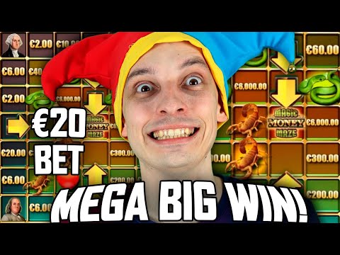 MY BIGGEST WIN on MAGIC MONEY MAZE SLOT🔥 20 EURO STAKE!