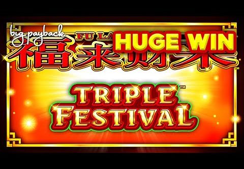 AWESOME RUMBLES! Triple Festival Slot – HUGE WIN!