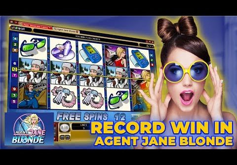 Agent Jane Blonde Slot Record Win