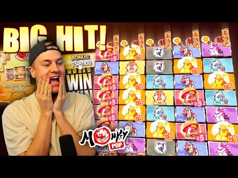 MULTI CONNECTS! Big Win on Monkey Pop Slot!
