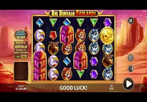 BIG BUFFALO BADLANDS   BRAND NEW SLOT bonus buy HUGE WIN 54X MULTIPLIER   CASINO SLOT ONLINE