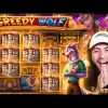 My BIGGEST WIN on the NEW Greedy Wolf Slot! (Bonus Buys)