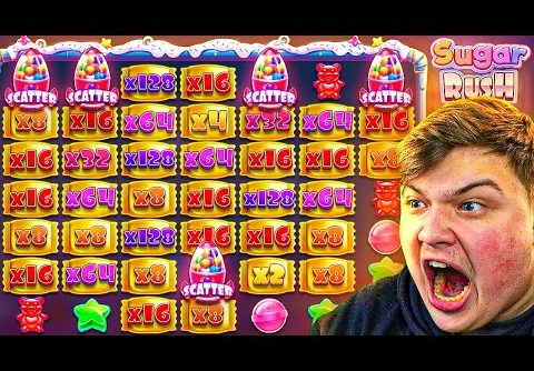 EXTREME 1000X WIN On SUGAR RUSH!! (RARE 5 SCATTER RETRIGGER)