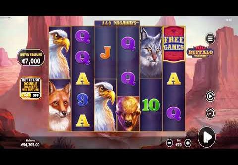 28 Free Spins on Big Buffalo Megaways   Huge Win Casino Slot Online