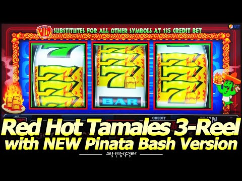 NEW Red Hot Tamales Pinata Bash Slot and Red Hot Tamales 3-Reel Live Play and Line Hit!