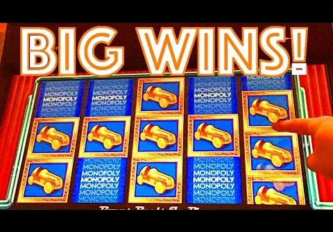 SUPER MONOPOLY WINS!! “Planet Go” & “Bonus City” Slot Machine Bonus Win Videos