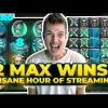 WORLD RECORD – 2 MAX WINS IN 1 HOUR😱😱 INSANE ONLINE SLOT WINS