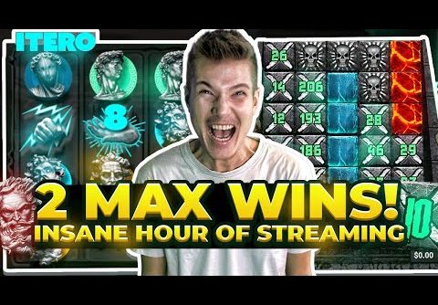 WORLD RECORD – 2 MAX WINS IN 1 HOUR😱😱 INSANE ONLINE SLOT WINS