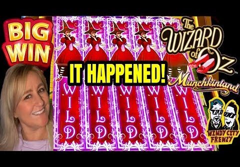 FULL SCREEN ALERT!π°BIG WIN! THE WIZARD OF OZ MUNCHKINLAND SLOT! SHANNON GETS THE WITCH!