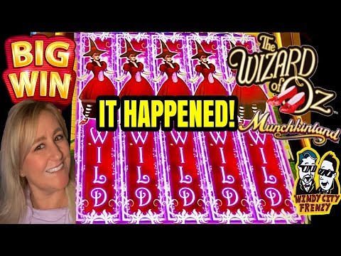 FULL SCREEN ALERT!💰BIG WIN! THE WIZARD OF OZ MUNCHKINLAND SLOT! SHANNON GETS THE WITCH!