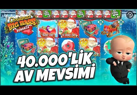 CHRİSTMAS BİG BASS BONANZA CASİNO SLOT❗️❗️❗️ | 40.000₺’LİK AV MEVSIMI BİG WİN❗️❗️❗️